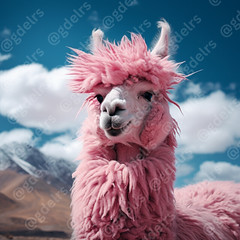 AI Animals - Pink Lama