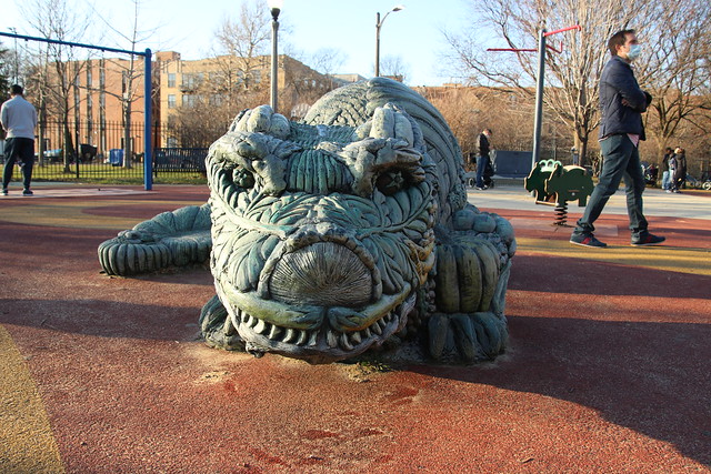 Skinner Park Dragon Sculture