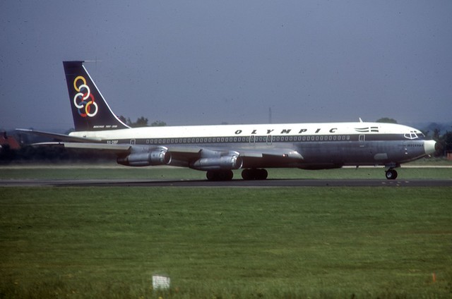 Olympic Airways Boeing 707-384B; SX-DBF, June 1975
