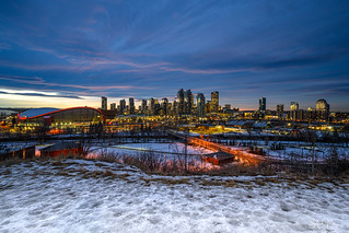 Sunset at Scotsman's Hill in Calgary