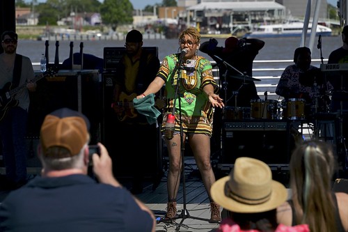 Higher Heights on Friday, April 12 at French Quarter Fest 2024. Photo by Michael White.