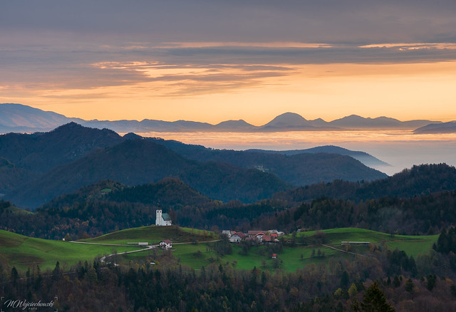 sunrise in Slovenia