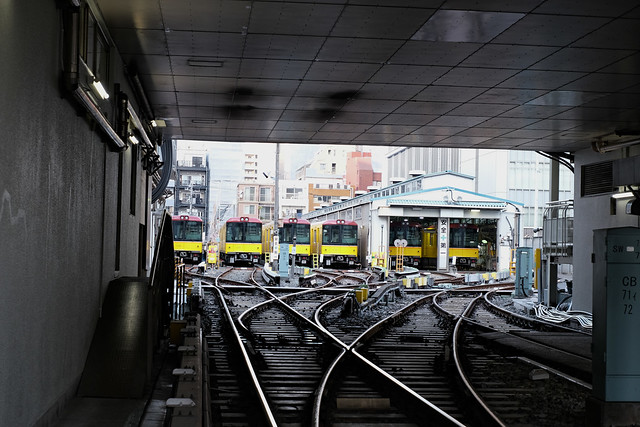 Subway Ginza line depot, Ueno, Tokyo