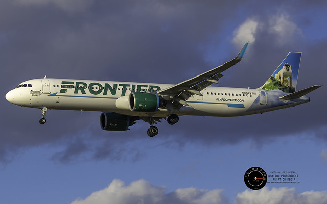 2023 Airbus A321-271NX | N615FR | MSN 11280 | Frontier Airlines | Manuel the Squirrel Monkey | Y240 | FFT3247 | SJU-PHL | KPHL (Philadelphia International Airport, PA) | January 13, 2024
