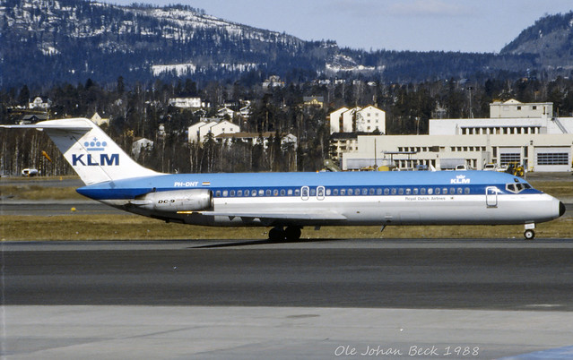 KLM DC-9-32 PH-DNT at ENFB/FBU 24-04-1988