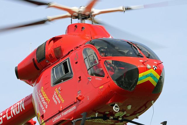 London's Air Ambulance in Hyde Park