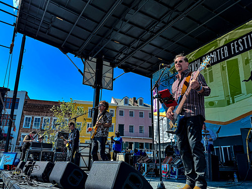 Tyron Benoit Band on Friday, April 12 at French Quarter Fest 2024. Photo by Bill Sasser.