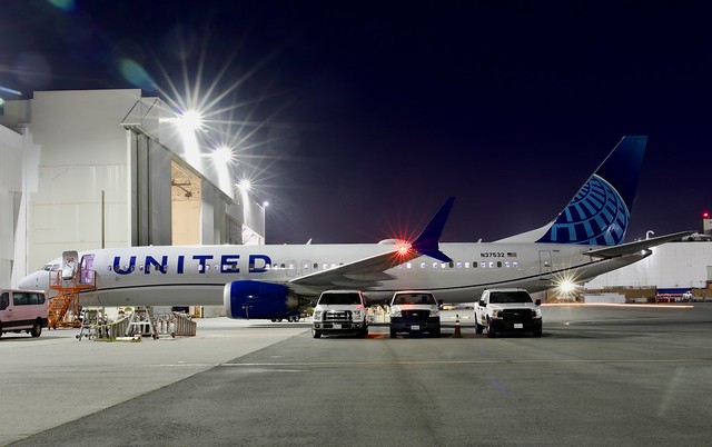 2022 United Airlines Boeing 737 MAX 9 N37532 c/n 64453 San Francisco International Airport 2024.