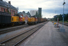 Two Di8 locomotives in Elverum
