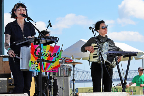 Los Guiros on Friday, April 12 at French Quarter Fest 2024. Photo by Bill Sasser.