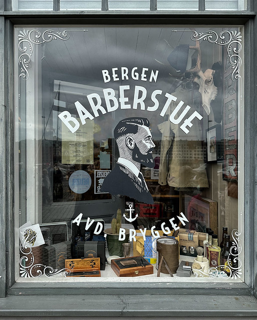 Barber Shop Window - Bergen