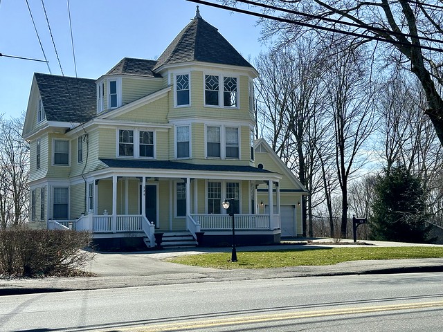 Estabrook House. 124 Main Street. Orono, Maine. Built in 1891 using the Queen Anne Style. Contributing Building to the NRHP District.