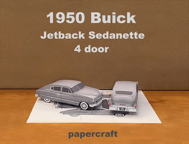 Papercraft 1950 Buick Jetback Sedanette sedan