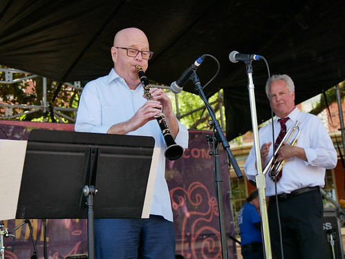 Tim Laughlin at French Quarter Fest on April 13, 2024. Photo by Louis Crispino.