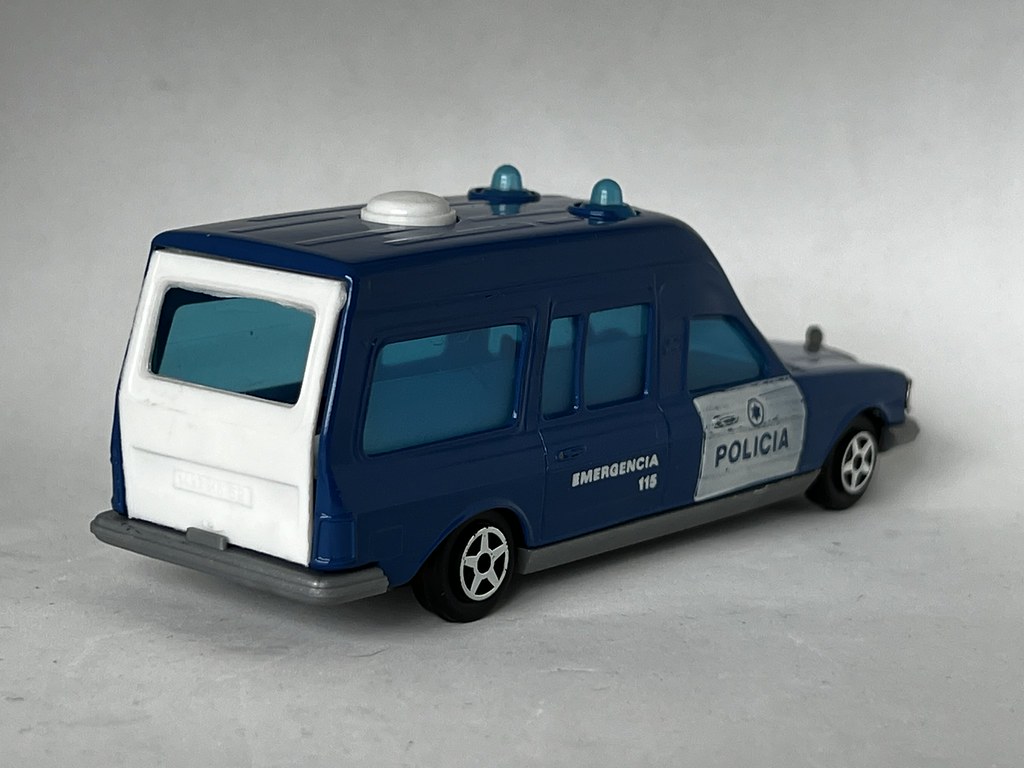 Norev - Jet-Car - Mercedes Ambulance - Policia / PSP - Portuguese Police - Miniature Diecast Metal Scale Model Emergency Services Vehicle