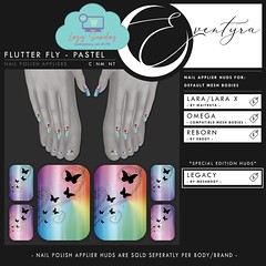 Eventyra - Nail Appliers - Flutter Fly Pastel - Lazy Sunday 4-14-24