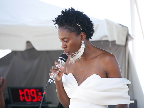 Nayo Jones at French Quarter Fest on April 13, 2024. Photo by Louis Crispino.