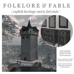 Folklore & Fable The Arwen High Tower & Furnitures
