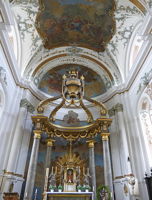 Mainz, Kapuzinerstraße, St. Ignaz Kirche, Hochaltar (St. Ignatius' Church, high altar)