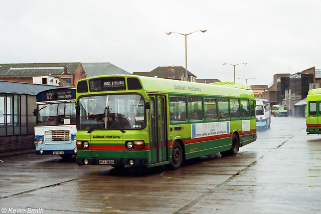 London & Country (Guildford & West Surrey) Leyland National 212 KPA363P - Guildford - 23 January 1993