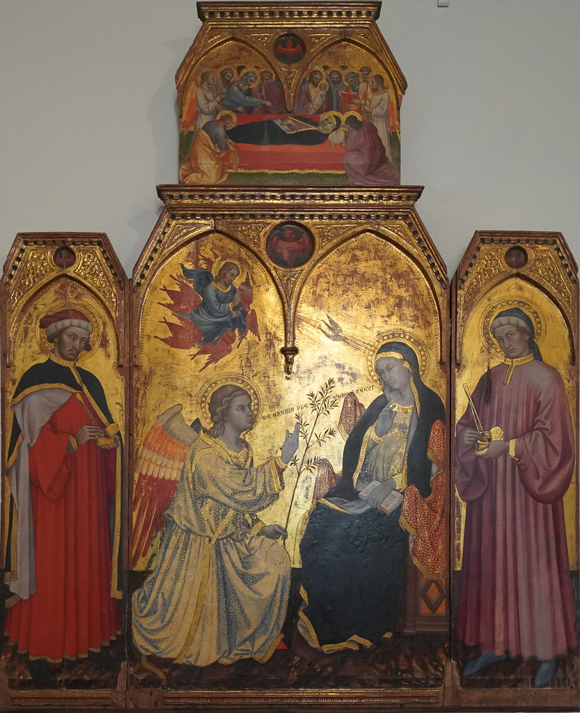 Annunciation of Mary with Saints by Taddeo di Bartolo, Pinacoteca Nazionale (Siena)