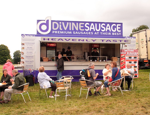 Divine Sausage trailer Holkham Hall Country Fair Norfolk UK 2009