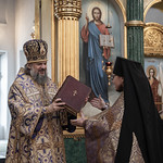 14 апреля 2024, Божественная литургия в Богоявленском соборе Нило-Столобенской пустыни (Селигер)