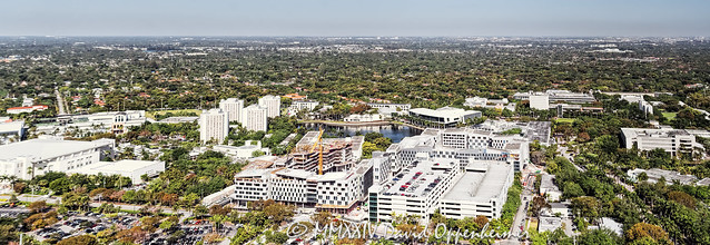 University of Miami Campus Aerial View