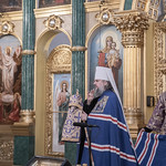 14 апреля 2024, Божественная литургия в Богоявленском соборе Нило-Столобенской пустыни (Селигер)
