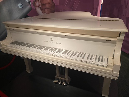 Fats Domino's piano at the New Orleans Jazz Museum, April 2024