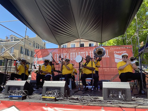 Treme Brass Band at French Quarter Fest 2024. Photo by Carrie Booher.