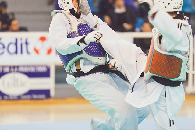 Kick in the face, Taekwondo
