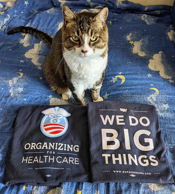 Happy 14th anniversary ACA/Obamacare! As you see I even have two official Obama shirts related to it, & there was also a 