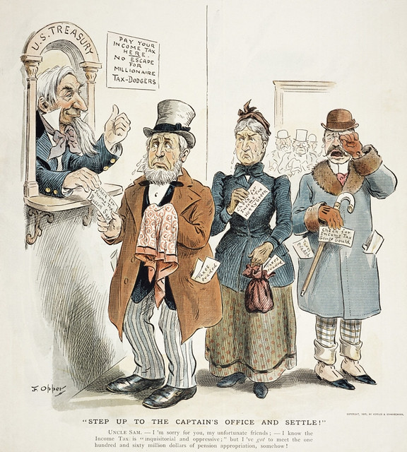 Caricature 25 - Income Tax Collection - 1895