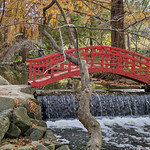 Iconic Red Bridge Japanese-Style Garden, Cranbrook Educational Community, Bloomfield Hills, MI