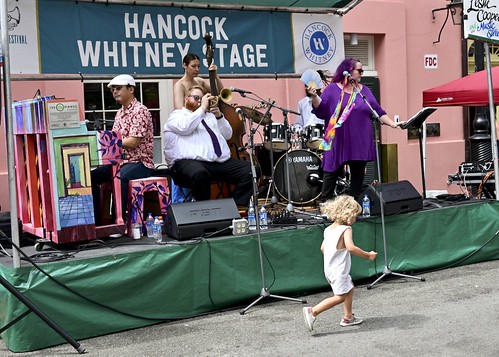 Leslie Cooper at French Quarter Fest on Sunday, April 14, 2024. Photo by Michael White.