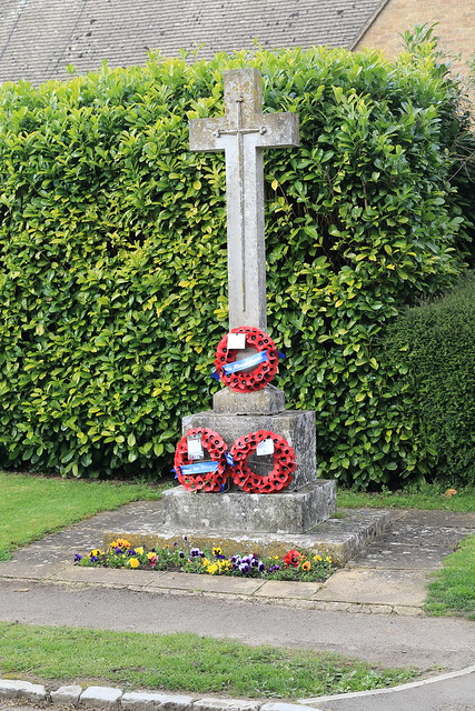 War Memorial Oddington Gloucestershire UK