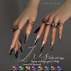 Pure Poison - Iris Nails and Rings - Kustom9