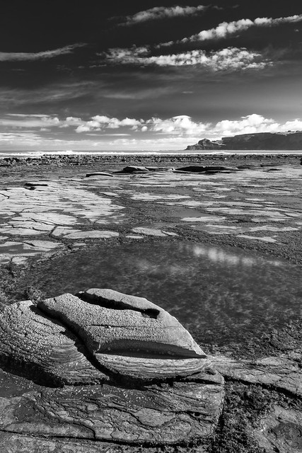 Runswick Bay low tide