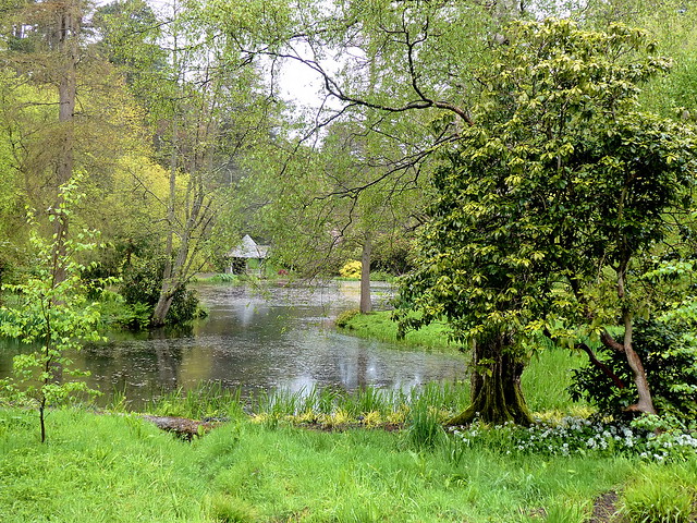 The Mill Pond, Bodnant Garden, Conway Valley, North Wales.