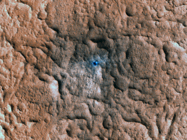 Likely New Crater on Mars, variant