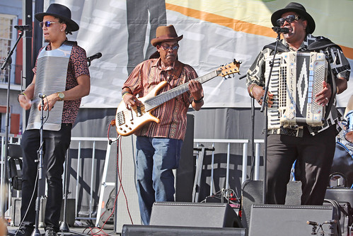 Nathan & the Zydeco Cha Chas at French Quarter Fest on Sunday, April 14, 2024. Photo by Bill Sasser.
