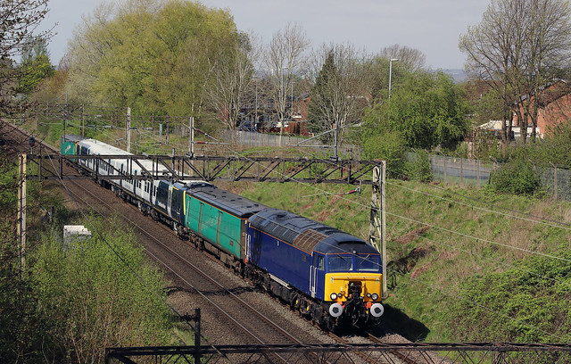57 303 at Halton Junction (Runcorn) on 15th April 2024
