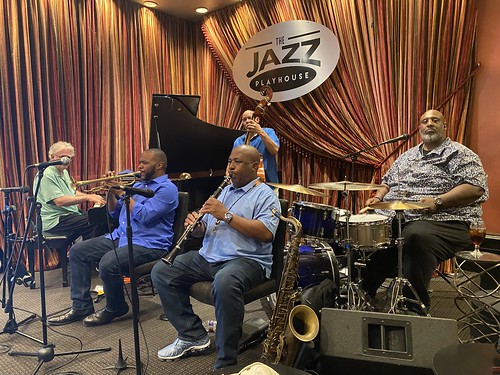 Gerald French & the Original Tuxedo Jazz Band at the Jazz Playhouse for French Quarter Fest on Sunday, April 14, 2024. Photo by Carrie Booher.