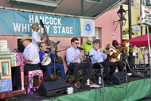 Tommy Sancton's New Orleans Legacy Band at French Quarter Fest on Sunday, April 14, 2024. Photo by Michael White.