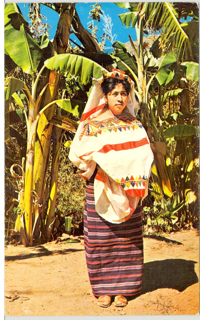 Mixtec Woman Mujer Jamiltepec Oaxaca Vintage Postcard Mexico