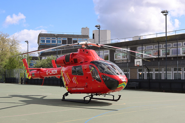London's Air Ambulance in Tufnell Park