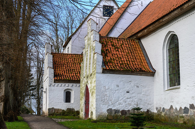 old church in Sieseby, Schleswig-Holstein, built in the 12th century