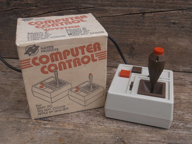 Vintage 1980's Hayes Products Computer Controller Joystick For An Early IBM PC Charity / Thrift Shop Find 2022