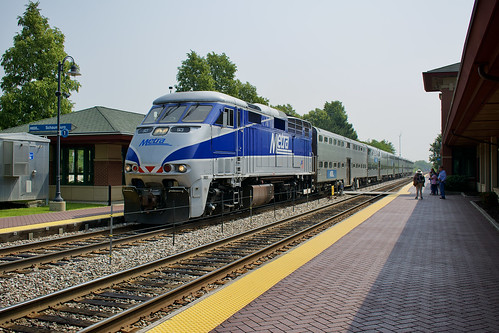 7-25-23, Metra F59PHI 93 Built 10/98, it is ex. Amtrak Cascade service 470. Heading up Metra train 2211 at Schaumburg, IL.